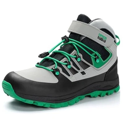  Kids Hiking Boots Girls Hiking Boots Waterproof Durable 5 Big Kid Blackgreen - Image 1 of 4