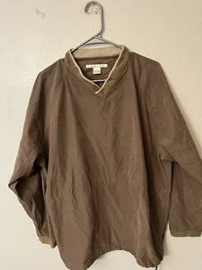 Perry Ellis America Pullover Windbreaker Golf Shell V-Neck Activewear Jacket M - Picture 1 of 5