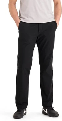 PANTALONES DE GOLF CHINOS DOCKERS para hombre GO AIRWEAVE AJUSTE RECTO NEGROS ~ Talla 33 X 32 ~ NUEVOS Foto 1 de 4