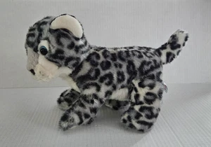 Peluche cucciolo leopardo delle nevi maculato occhi azzurri Aurora 10" 2018 - Foto 1 di 13