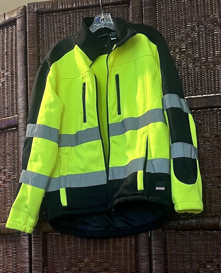 Chaqueta de Trabajo Craftsman Alta Visibilidad con Capucha Talla M Necesita Cremallera Reparada Foto 1 de 4