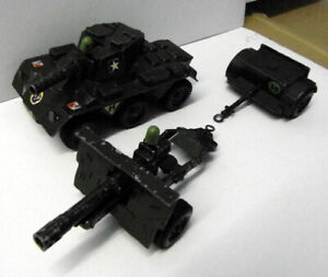 CRESCENT Toys diecast SALADIN Armoured Car 6x6 +  Cannon + Trailer