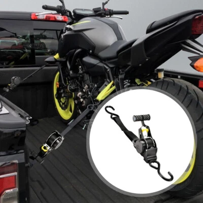 1X Tie-down Cargo Binding Strap Hook Tie Down Strap Boat Trailer Motorcycle Bike Foto 1 de 4