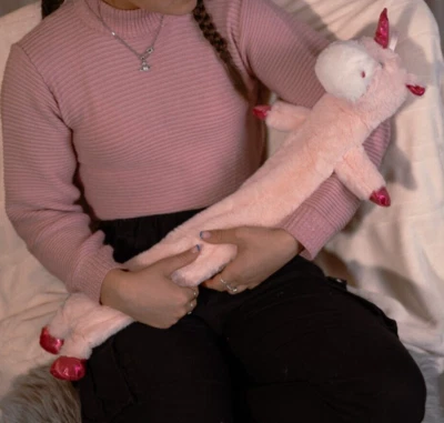 2L Botella de Agua Caliente Cama Calentable Calentadora Unicornio Suave Peluche Cubierta Regalo de Navidad Foto 1 de 4