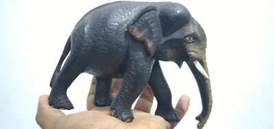 Estátua de elefante da selva de madeira feita à mão animal escritório, casa, decoração de quarto - Imagem 1 de 4