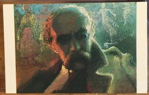 Postal de arte ucraniano TARAS SHEWCHENKO poeta Sergij Pastukhiw retrato UCRANIA - Imagen 1 de 2