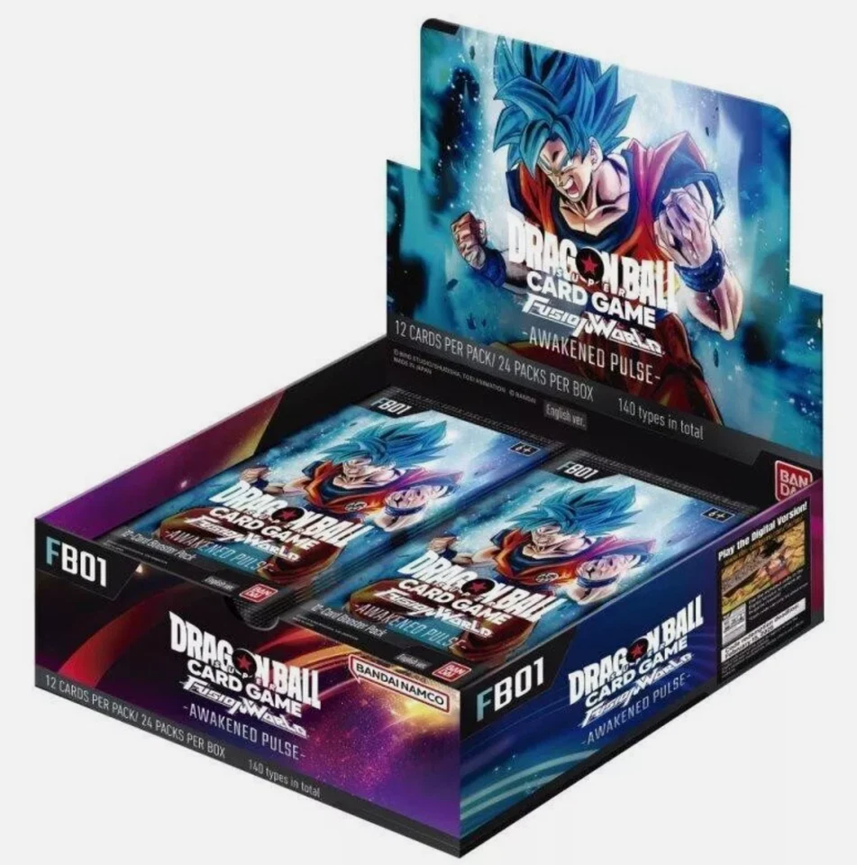 DRAGON BALL TCG FUSION WORLD FB01 Awakened Pulse English 24 Booster Display