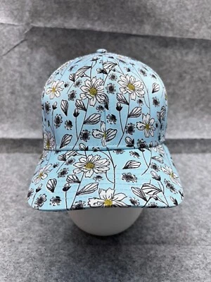 Bioworld Merchandise Hat Cap Strap Back Adult One Size Blue Floral Daisy Cotton - Image 1 of 4