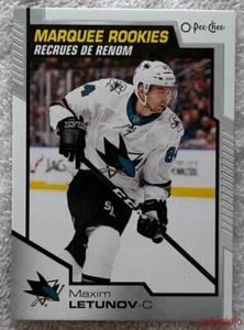 2020-21 O-Pee-Chee Maxim Letunov #507 marquesina novato tiburones de San José - Imagen 1 de 2
