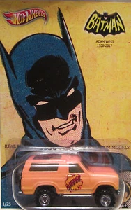Hot Wheels CUSTOM '85 FORD BRONCO Batman-Adam West Tribute Real Riders 1/25 Made - Picture 1 of 4