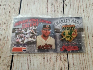 NEW VINTAGE CLEVELAND INDIANS CHARLES NAGY GOLD PEPSI PIN - Picture 1 of 4