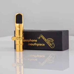 Boquilla de metal profesional para saxo alto laca dorada Aisiweier 56789 - Imagen 1 de 12