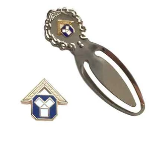 Insignia enchapada en oro de Masonic Past Masters y marcador de Masonic Past Masters-K118 - Imagen 1 de 3