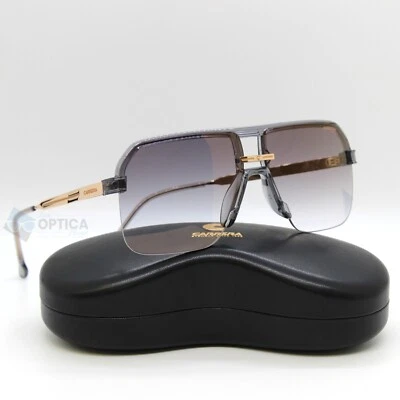 NEW Carrera 1066 Half Rim Navigator Sunglasses KB7 Grey Gold Mirror Gradient - Image 1 of 4