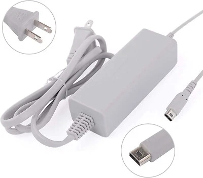 AC Power Adapter Supply Charger Cable Cord for Nintendo Wii U Gamepad Controller - Image 1 of 4