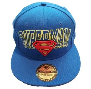 DC Originals Super Man Snap Back Cap Hat Embroidered Made In The USA OSFM - Picture 1 of 10