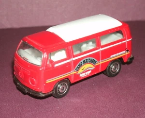 1/64 Scale 1970 VW T2 Transporter Diecast Camper Van (2.75") Matchbox W5188 Red - Picture 1 of 4