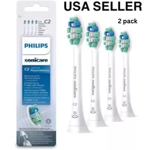 Paquete de 2 cabezales de repuesto de cepillo de dientes de control de placa C2 genuino HX9024/10 - Imagen 1 de 1