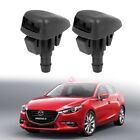 2Pcs Front Hood Windshield Washer Wiper Nozzle Sprayer Arm Jet For Mazda 3 14-18