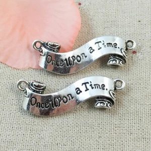 Envío gratuito 24 piezas de conectores de plata tibetana de Érase una vez 45X12 mm L-5222 - Imagen 1 de 4