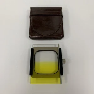 GENUINE ROLLEI ROLLEIFLEX GRADUATED YELLOW FILTER & HOLDER FOR BAY 1 HOOD - Picture 1 of 2