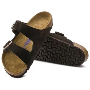 BIRKENSTOCK ARIZONA mocca Velourleder WEICHFUSSBETT 951311-13 ..sofort lieferbar