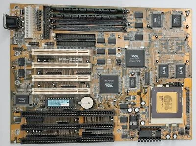 FIC PA-2005 Sockel 7 ISA retro Mainboard + Cyrix 6X86L-P166+ + 32MB RAM - Bild 1 von 4