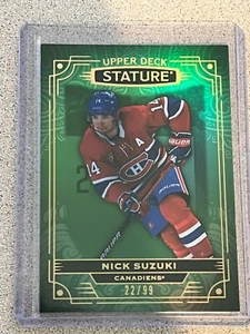 Nick Suzuki Stature Green /99 2022-23 Upper Deck Stature #26 - Picture 1 of 2
