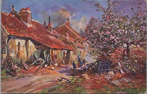 Schöne Landschaft Kunst Natur Vintage Postkarte B230 - Bild 1 von 2