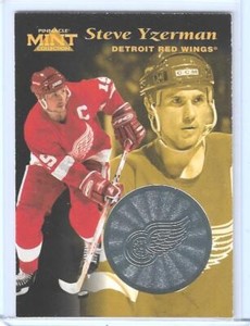 1996-97 PINNACLE MINT STEVE YZERMAN SILVER PARALLEL CARD #12 ~ MULTIPLES