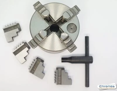 SCT 80 mm 4 Jaw Self centring Chuck 1 1/8 x 12 tpi compatible with Myford ML7 Lathe