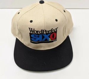 Word Perfect 6.0 Snapback Cap Hat - Picture 1 of 4