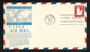 #UC25 6c Eagle in Flight -FIPEX Airmail Envelope-Blue Anderson FDC FIPEX Station - Picture 1 of 2