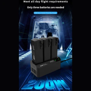 Charger 200W Fast Charging Three Way Charger for DJI Mavic 3 Series Batteries - Picture 1 of 19