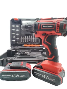 TRAPANO AVVITATORE PERFORATORE 48V A LITIO CON 2 BATTERIE CON VALIGIA+ ACCESSORI - Foto 1 di 14