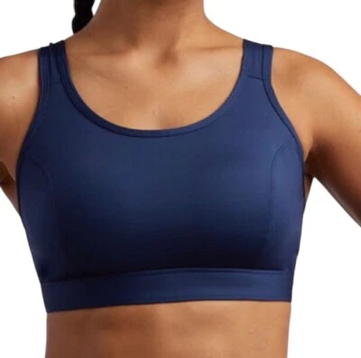 Athleta Navy Full Coverage Sport Women Bra 32DD. Made in Vietnam. - Image 1 of 4