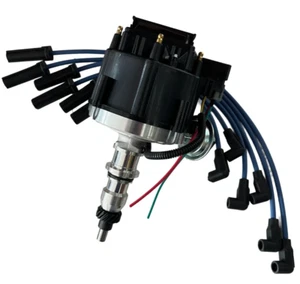 HEI Distributor + Wire Set F-100 F-150 F-250 F-350 E-100 E-250-350 4.9L - Picture 1 of 10