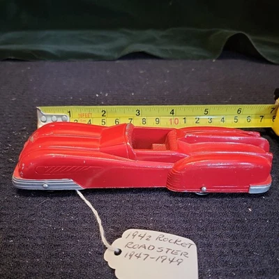 Coche convertible vintage Tootsie Toy #745 Chrysler Thunderbolt Roadster cupé Foto 1 de 4