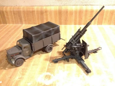 21st Century 1/32 Opel Blitz German Cargo Truck & 88mm FLAK 36 Anti-Tank Cannon - Image 1 of 4
