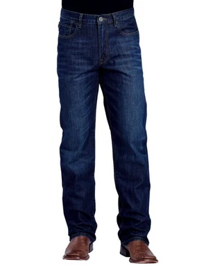 Stetson Western Jeans Mens 1520 Fit Bootcut Blue 11-004-1520-4074 BU - Image 1 of 3