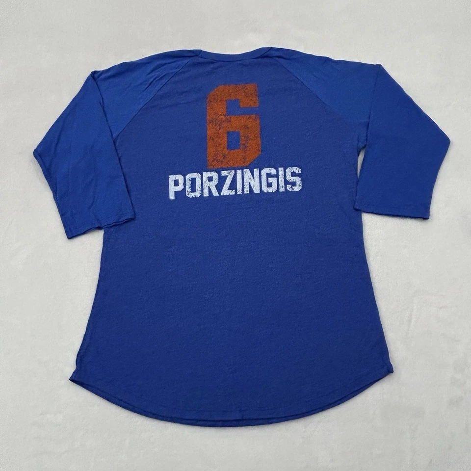 Женская футболка с длинным рукавом New York Knicks Kristaps Porzingis No6 NBA 4 3/4 XL - Изображение 1 из 4