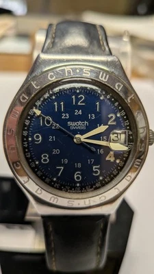 Swatch Irony Men's Watch Stainless Steel & Leather - Image 1 of 4