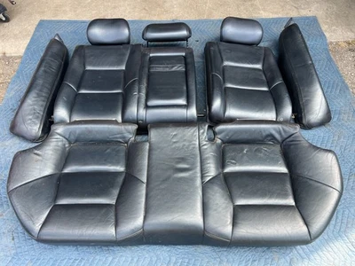 Conjunto de asiento de banco trasero de cuero negro Volvo S60R V70R 2005-2007 OEM #2851EM Foto 1 de 4