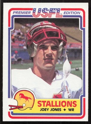1984 Topps USFL #13 Joey Jones Birmingham Stallions HIGH GRADE  - Image 1 of 2
