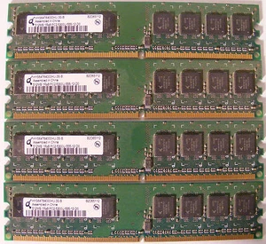 Memory 2GB (4x512MB) HYS64T64000HU-3S-B PC2-5300U Qimonda - Picture 1 of 2