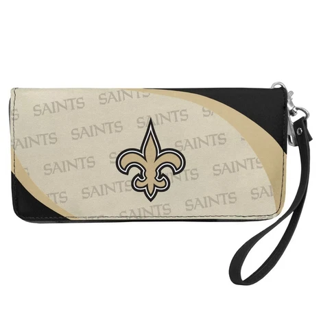 NFL New Orleans Saints Women's Curve Zip Organizer Wallet / Purse Cover