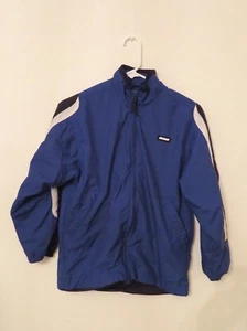 Boy’s Nike Coat Winter Lined Windbreaker Jacket Blue, Black White Sz Medium 8-10 - Picture 1 of 3