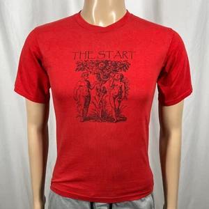 Vintage 2003 theStart Youth 14/16 Red Adam & Eve Tree Of Knowledge Band T-Shirt - Picture 1 of 7