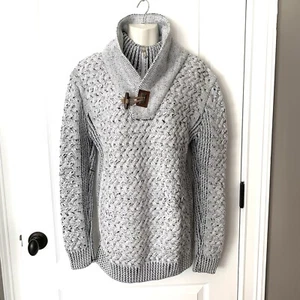 Maglione donna grosso Moda oro su misura 2XL grigio bottoni a levetta maglia spessa Popover - Foto 1 di 6