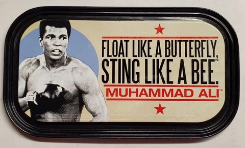 Muhammad Ali - Float Like a Butterfly Magnetic Tin Sign Cover